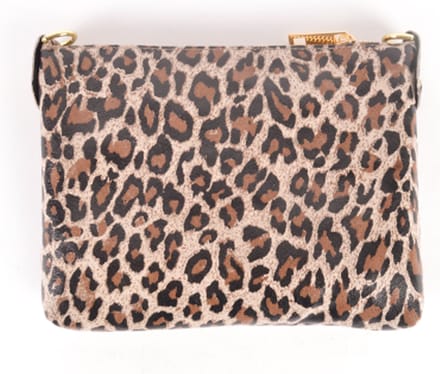 Giuliano Nubuck schoudertas Amy - Leer - Panter Beige - Dames - Made in Italy