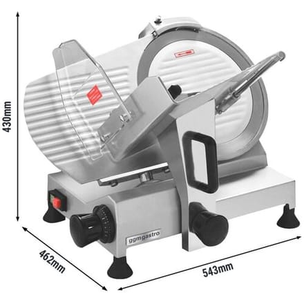 GGM Gastro Aufschnittmaschine - 250 Watt - Messer: Ø 275mm Zilver