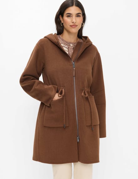 Brax Dames Mantel  Style HOPE nougat, bruin, maat 38
