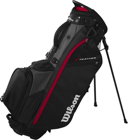 Lichte Golf Trolley Tas - Functioneel en Eenvoudig in Gebruik - Zwart/Grijs/Rood