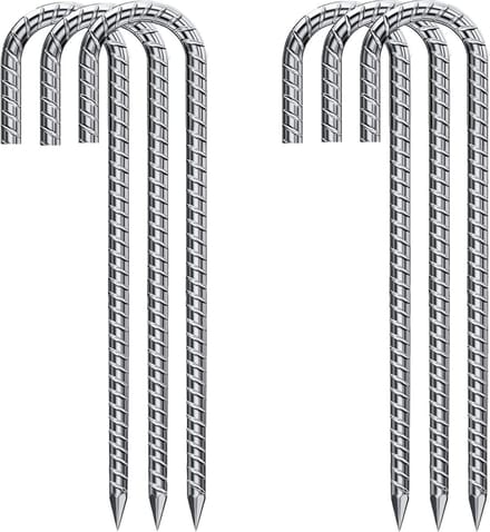 Grondpen - Stormharing - XXL - Ø12 x 380mm / 40mm - 6 Stuks