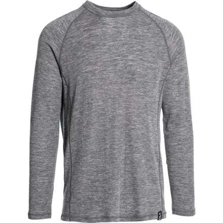 DLX-functioneel ondergoed Wexler - Heren DLX Merino-basislaagshirt donkergrijs gemêleerd