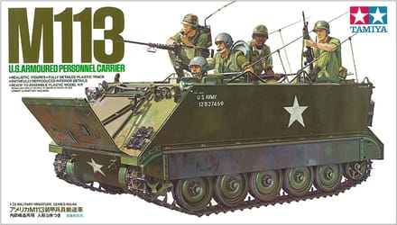 Tamiya Modelbouwpakket Militaire voertuigen - 35040 US M113 A.P.C. Personal Carrier with 5 Figures Plastic - 1:35 - Modelbouw