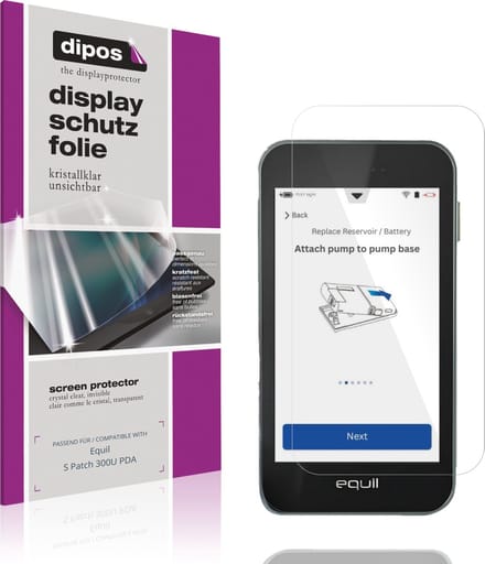 dipos – 4x Beschermfolie geschikt voor Equil S Patch 300U PDA | Krasbestendige & heldere Screenprotector Ultra-Thin