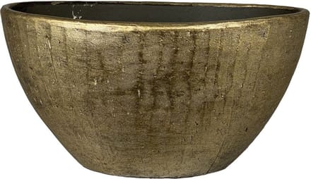 Bloempot Kos hoog - d23 x h35cm - Goud