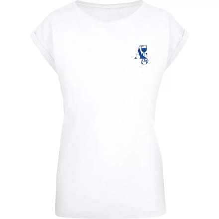 Mister Tee - A S Club Extended Shoulder Dames Tshirt - L - Wit