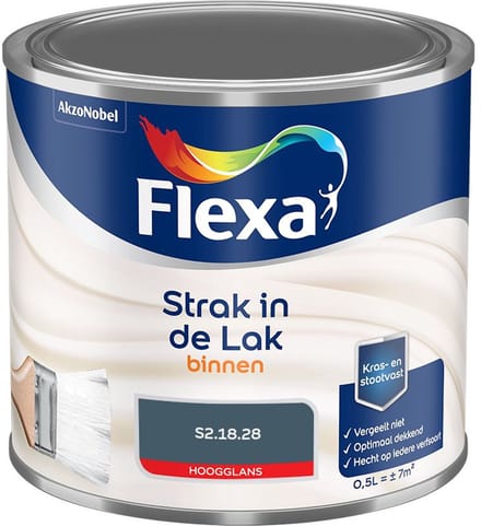 Flexa - Strak In De Lak Binnenlak Hoogglans - S2.18.28 - Mengverf - 500 Ml