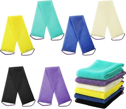 Set van 6 Lange Exfoliërende Badnetten voor Lichaam en Rug