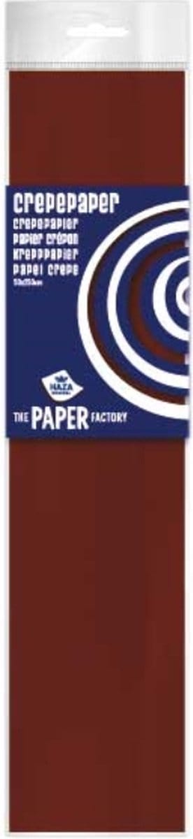 Crepepapier 50x250 donkerbruin pak a 10