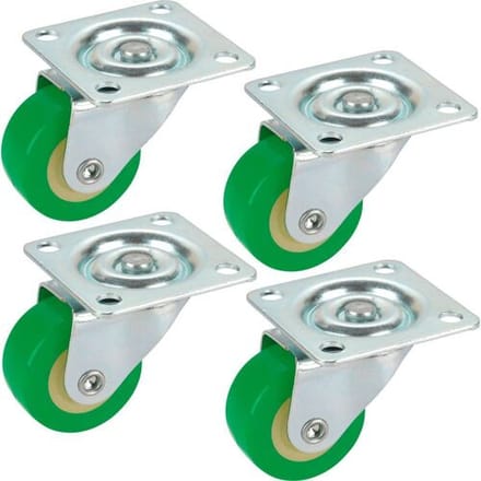 dörner + helmer Zwenkwiel Wieldiameter: 30 mm Draagvermogen (max.): 20 kg 4 stuk(s)