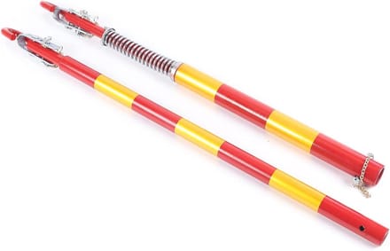 Sleepstang - Pechhulp Stang - Voertuig Slepen - Met Veerbuffer - 5 Ton - Rood en Geel