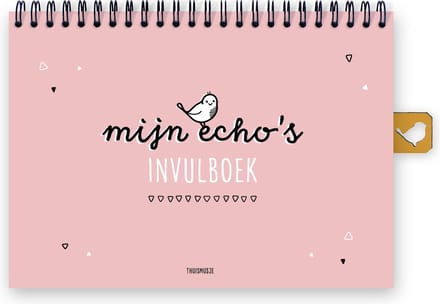 Mijn echo's invulboek - roze - A5 formaat - echoboekje - Thuismusje
