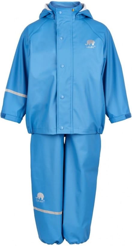 Blauwe regenpak van CeLaVi 68/74