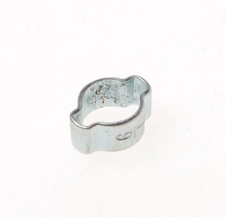Mega Dubbel oor klem staal gegalvaniseerd 5 mm x 7 mm 6 mm, per 10 stuks
