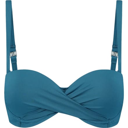 Beachlife padded wired bikini top in de kleur groen.