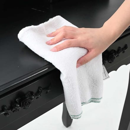 Vidaxl Lingettes de Nettoyage, 5 Pièces, Blanches à Rayures Vertes, 50X60 Cm