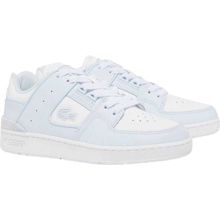 Lacoste Dames/Dames Court Cage Leren Trainers (Blauw/Wit)