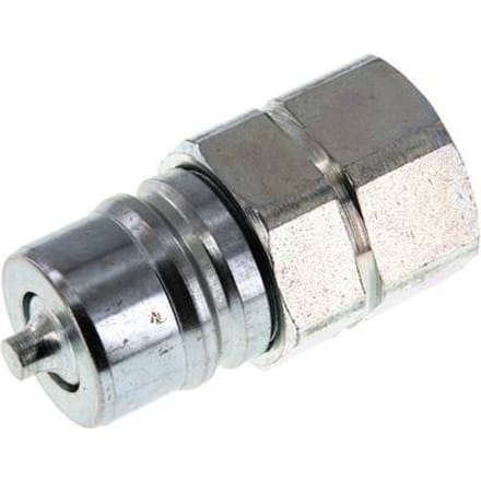 Stalen DN 25 Hydraulische Koppeling Insteeknippel M30x1.5 Binnendraad ISO 7241-1 A D 34.3mm