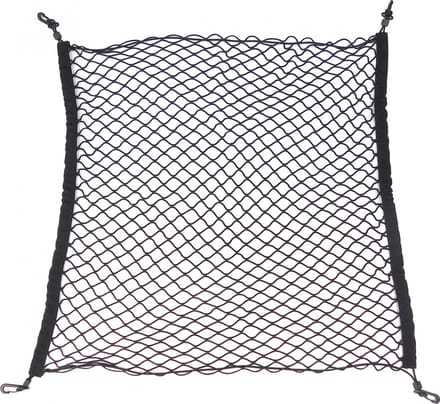 Carpoint Kofferbaknet 75x85 cm – Elastisch – Met 4 Haken – Universeel – Voor Vastzetten Bagage – Polyester – Auto Accessoire