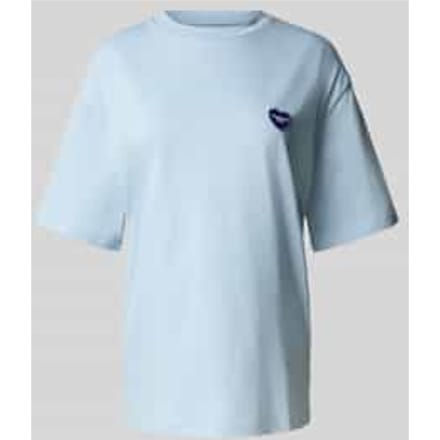 T-shirt met labelbadge, model 'Heart II Hartt'