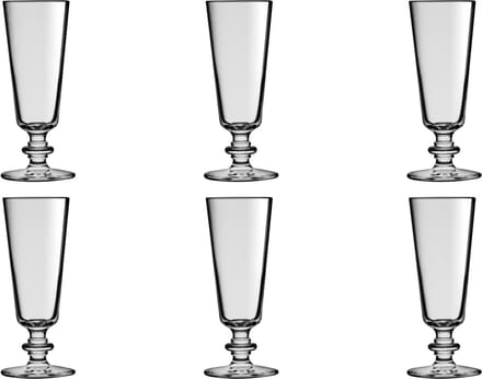 Palmer - Champagneglazen - Tradition - 18 cl - Transparant glas - Glazenset - 6 stuks