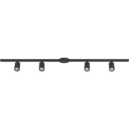 EGLO Railset EASY TRACK, zwart, 4 x GU10-spots lengte 193 cm