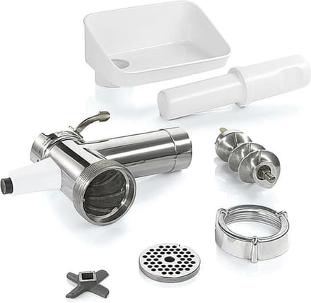 Gehaktmolenaccessoire - BOSCH - MUZS2FWW - Wit - Gesatineerd staal