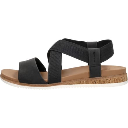 Skechers Bobs Desert Kiss Low Sandalen Plat - zwart - Maat 39