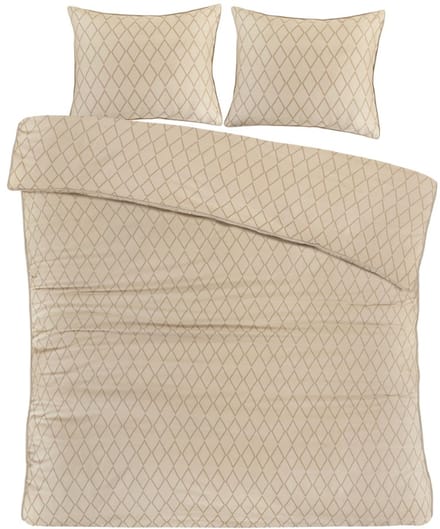 Papillon Axel Dekbedovertrek - Tweepersoons - 200x200/220 cm - beige
