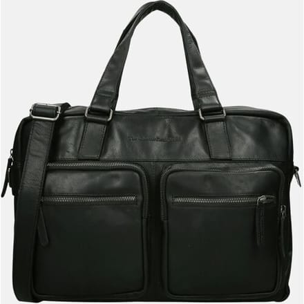 Chesterfield Misha Leren Laptoptas - 17 inch - Zwart