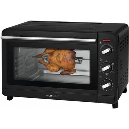 Clatronic MBG-3728 - Grill - 30 L, 1500 W, zwart roestvrij staal