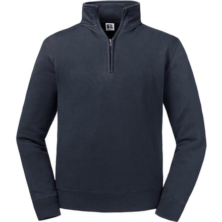 Russell Heren Authentieke Kwartier Ritssweatshirt (Franse marine)