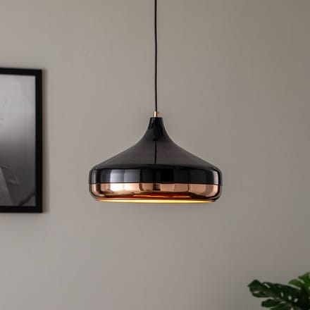 Opviq Hanglamp Yildo 253-S 1-lamp Ø36cm zwart/koper