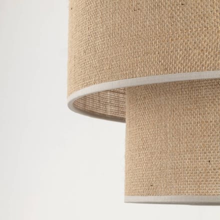 TK Lighting Calisto vloerlamp, jute, cilinder, naturel bruin, hoogte 155 cm