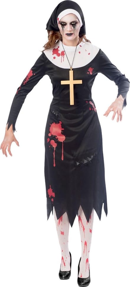 Amscan Verkleedpak Zombie Non Dames Zwart/rood Maat M/l