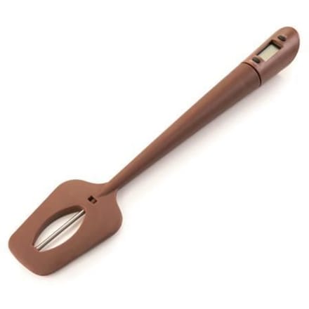 IBILI 790920 Thermomètre Spatule pour Chocolat, Silicone, Marron, 31 x 3 x 1 cm