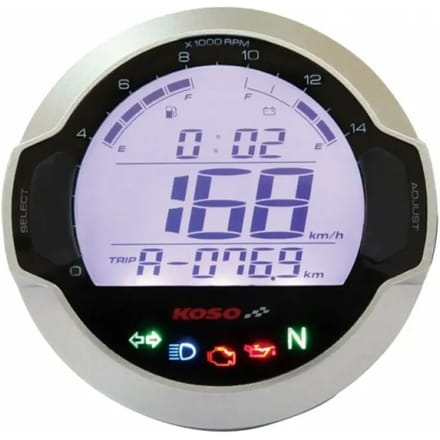 Universele ronde digitale meter Koso DL-03S GP Style