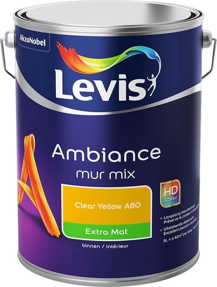 Levis - Ambiance Mur Extra Mat Mix - Clear Yellow A80 - Mengverf - 5 L
