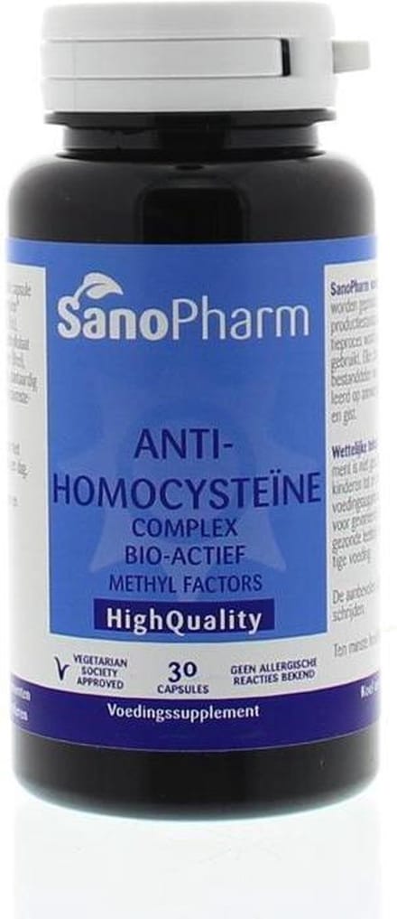 SanoPharm Anti-homocysteine complex foodstate 30 Capsules