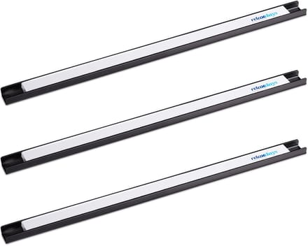 magneetstrip set van 3 - 45 cm - gereedschap - messen - messenhouder magnetisch - staal