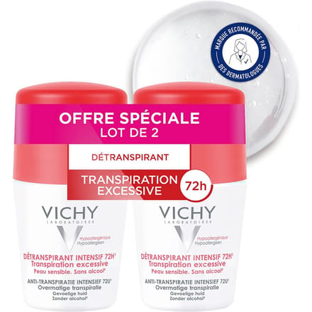 Vichy Deodorant Anti-Transpiratie Stress Resist 72h DUO 2x50 Roller