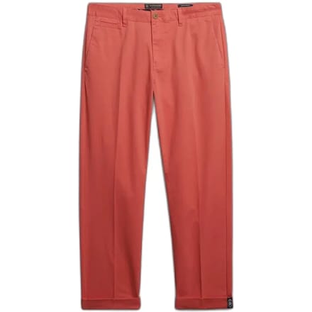 Superdry Premium Chino Normale Pasvorm Red Grootte: 36/32