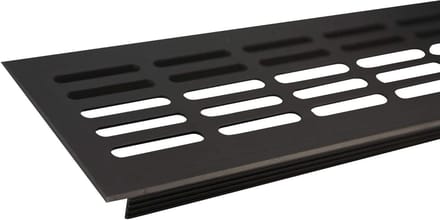 Ventilatierooster Aluminium - Luchttoevoer - Woning Ventileren - Diverse Maten - 300mm Lengte - Bruin