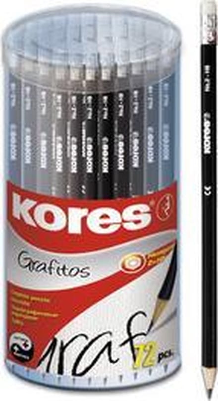 Kores-potlood "GRAFITOS", hardheidsgraad: HB, driehoekig