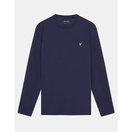 Lyle and Scott - Longsleeve T-shirt Donkerblauw - Heren - Maat XS - Modern-fit