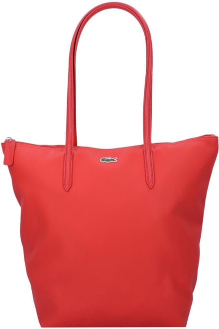 LACOSTE schoudertas L.12.12 Concept Vertical Shopping Bag High Risk Red rood