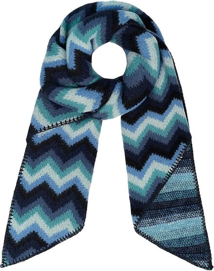 Bijoutheek Sjaal (Fashion) Zig Zag Blauw