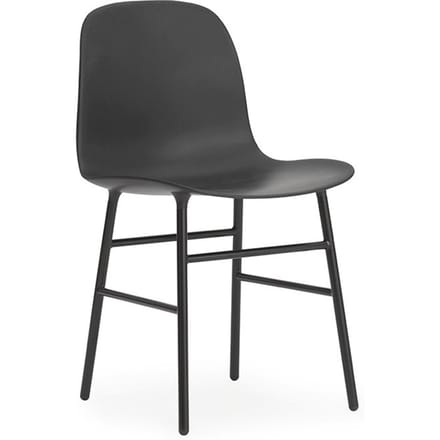 Normann Copenhagen - Form stoel met metalen frame - zwart