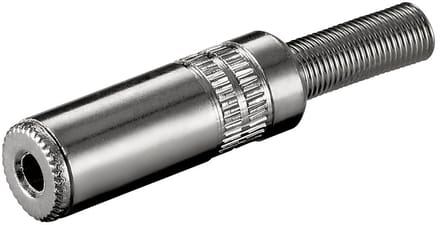 3,5mm Jack (v) connector - metaal - 3-polig / stereo