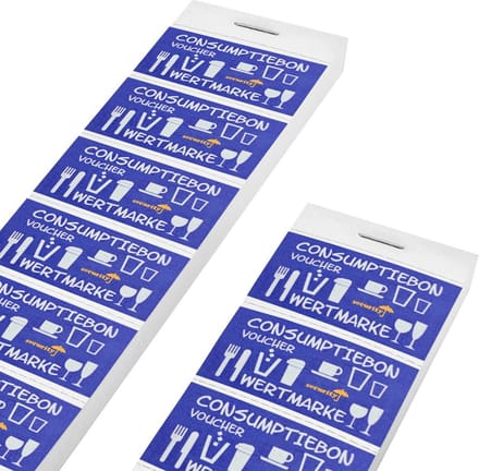 CombiCraft UV-beveiligde Consumptiebonnen Blauw - 5000 Stuks